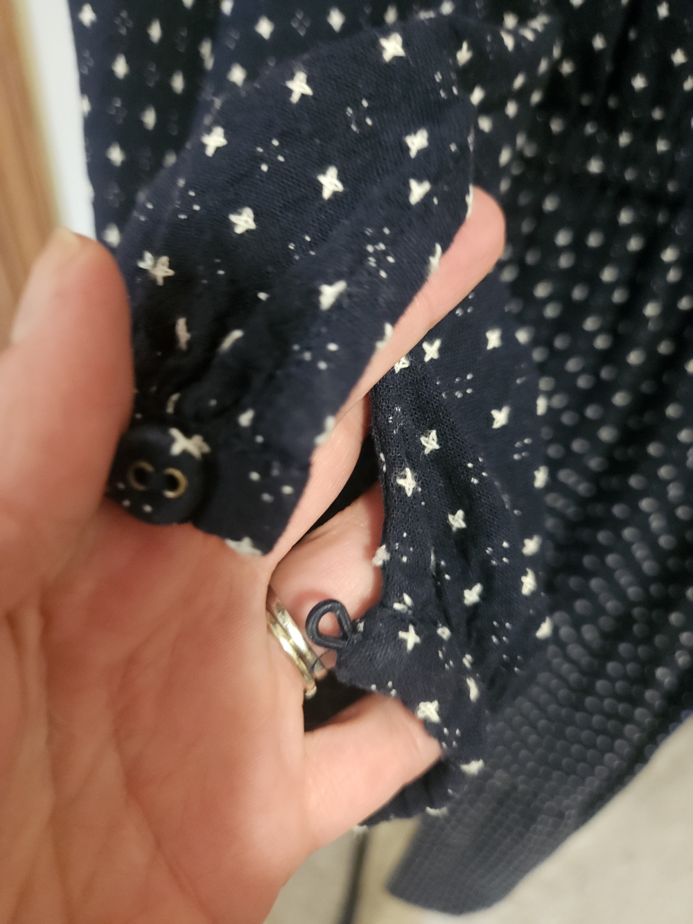 Madwell Dobby V-Neck Tiered Midi Dress - Picture 5 of 15